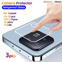 Premium Tempered Glass Full Cover Camera Lens Protector for 3pcs (For Xiaomi 13)