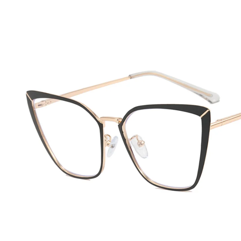 Big Riangular Cat Eyes Frame Clear Lens Glasses Simple Myopia Nerd Spectacles Degree -0.5 -1.0 -2.0 -3.0 -4.0 to -6.0 6