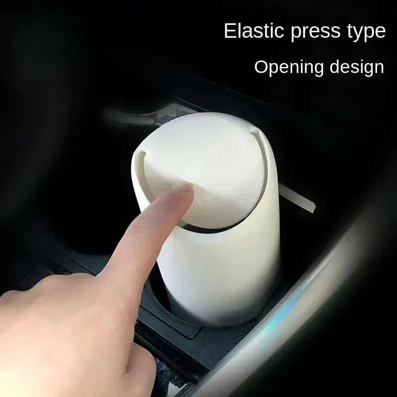 Car Garbage Can Silicone Storage Box Auto Organizer car trash can