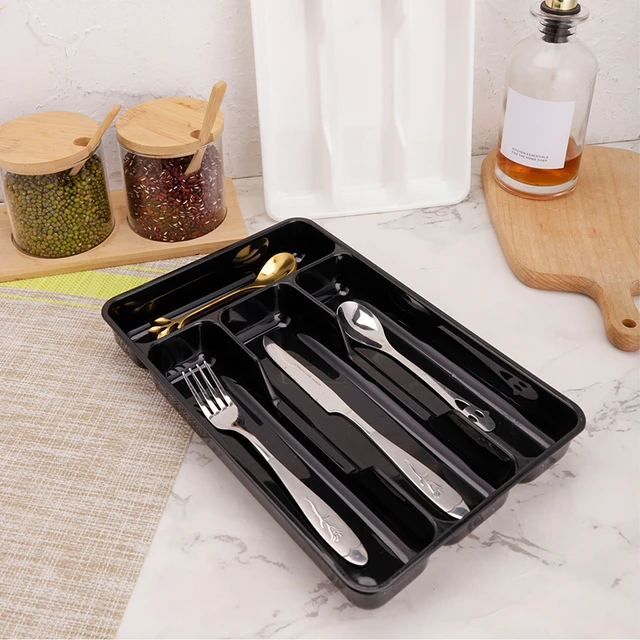 Cassetto posate utensili vassoio negozio organizzatore cassetto utensili da  cucina cassetto divisore armadio da cucina cassetti in plastica - AliExpress