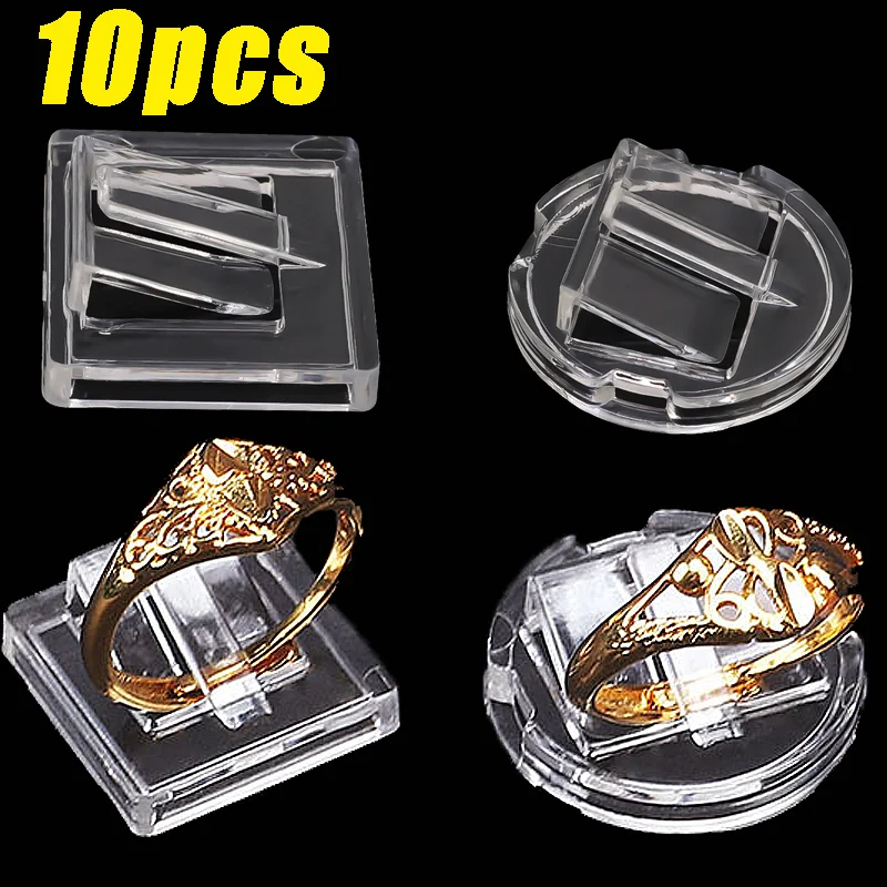 Mini Clear Rings Display Rack Storage Organizer
