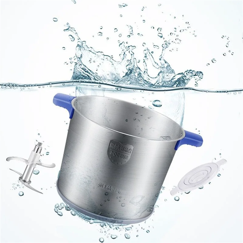 8L electric meat grinder Commercial household electric stainless steel meat grinder Kitchen broken meat Food processing machine 4