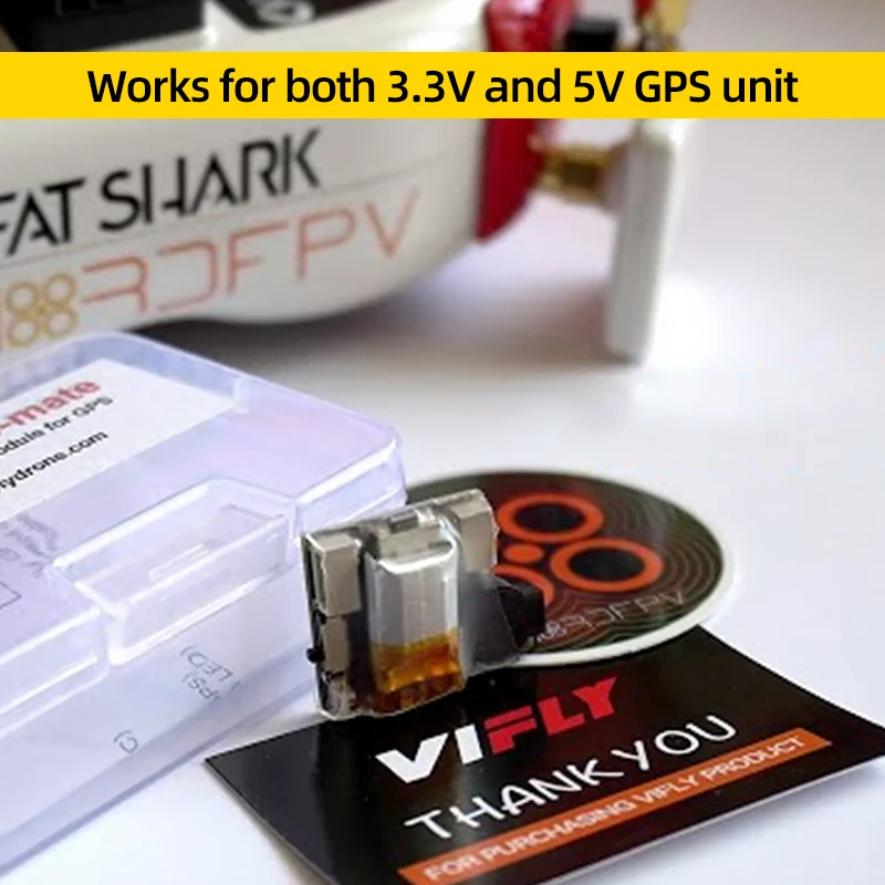1/2/3PCS VIFLY GPS-MATE GPS Exclusive Power Module Buzzer Beeper Alarm For RC Fixed Wing Airplane FPV 4