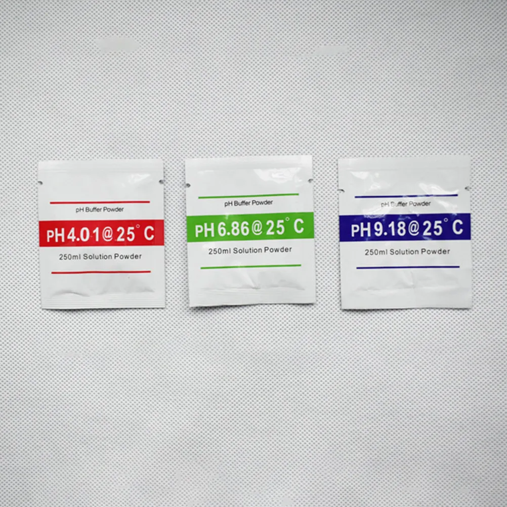 15Pcs PH 측정기 교정 솔루션 파우더 4.01 6.86 9.18 정확한 PH 테스트를 위한 버퍼 파우더 교정 패킷