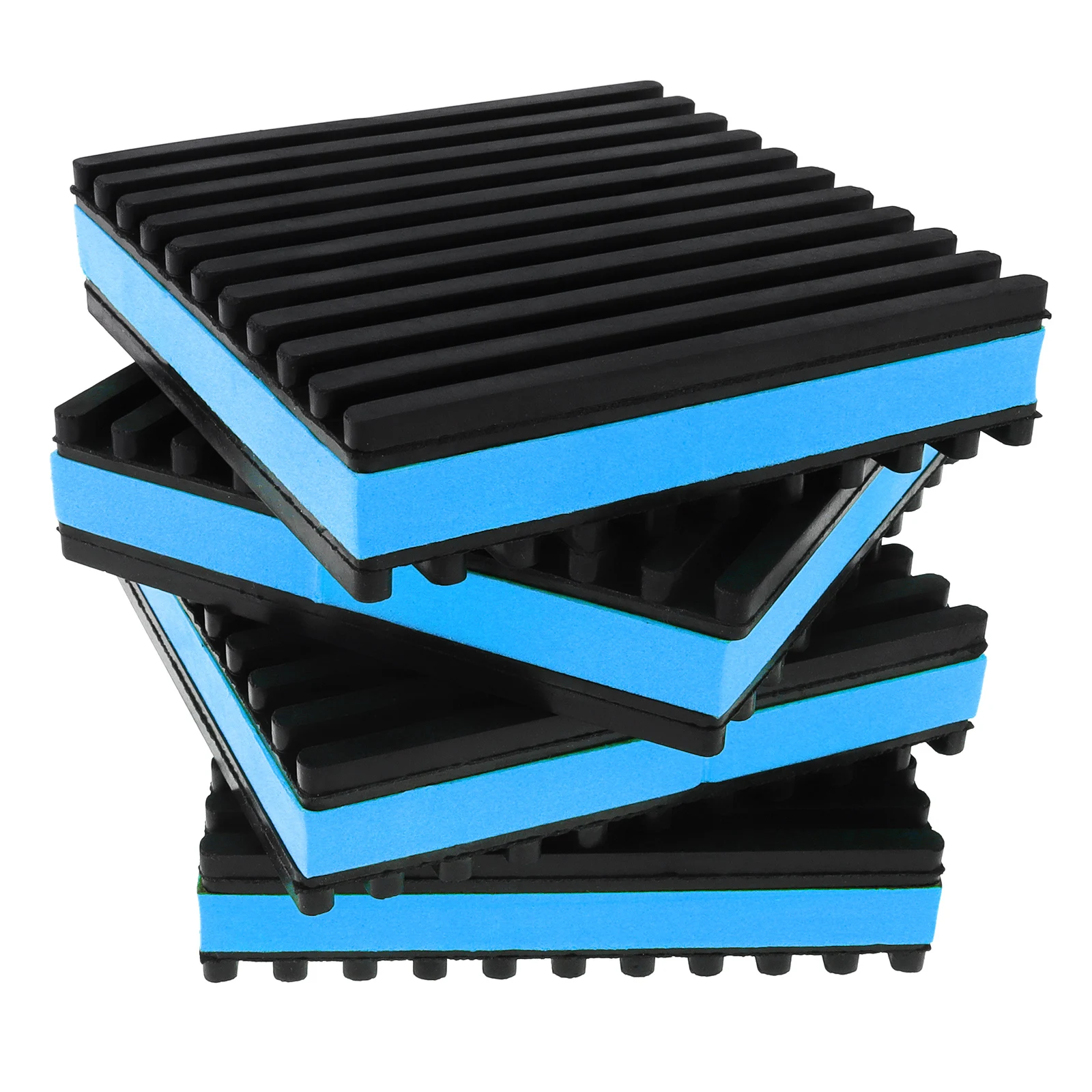 

4pcs Rubber Anti-Vibration Pad for HVAC Air Compressor Washer Dryer Air Conditioner Units with Yellow EVA Center Isolation Pads