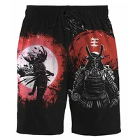 Trend Japanese Samurai Pattern Beach Shorts Summer Fashion Cool Mens Kids 3D Printed Swim Trunks Loose Streetwear Harajuku Pants 1