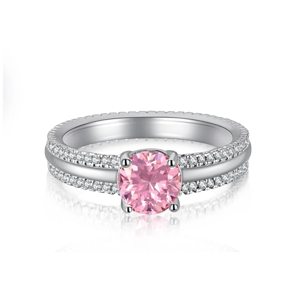 

2022 New Fashion 925 Sterling Silver Bling Ring Colorful Gemstone Square Stone Ring Jewelry Women