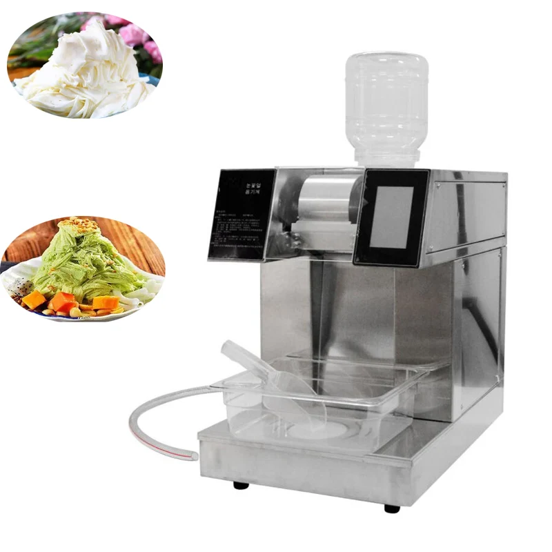 Korean Bingsu Milk Snow Shaving Machine Snowflake Ice Machine Bingsu Maker Snow Ice Shaver Crusher Machine xeoleo small commercial snowflake ice machine korea bingsu ice machine 360w snow ice machine ice crusher shaver machine