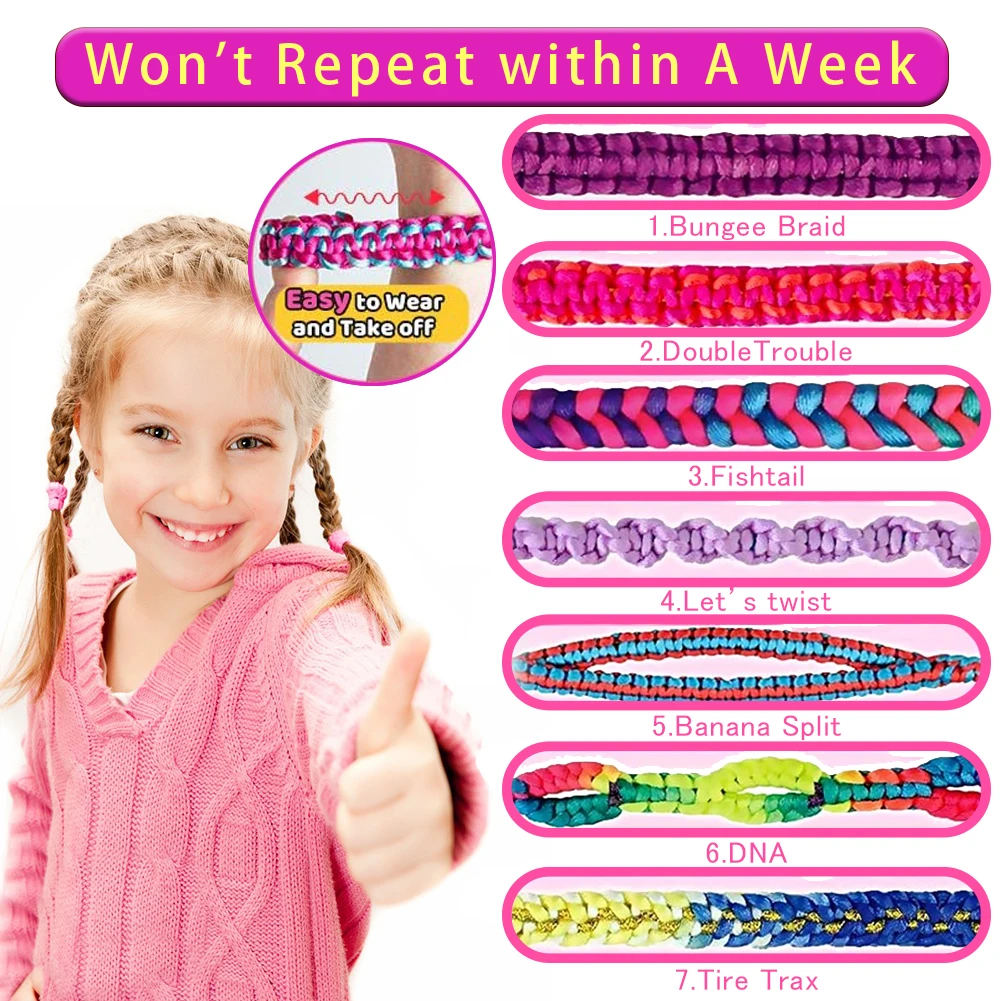 Friendship Bracelet Making Kit String Bracelet Making Kit For Girls  Multicolored Jewelry Weaving Toys Fun For Travel Activity - AliExpress