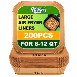 Eco - Friendly Disposable Paper Trays for XL Air Fryers (8 - 12QT) (200pcs)