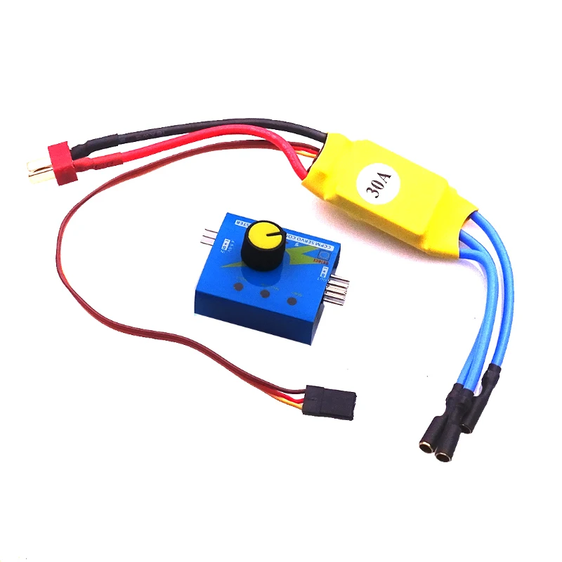 DC 12V 30A High Power Brushless Motor Speed Controller ESC tester 3 Gear Indicator Steering Gear Tester Set for XXD drone