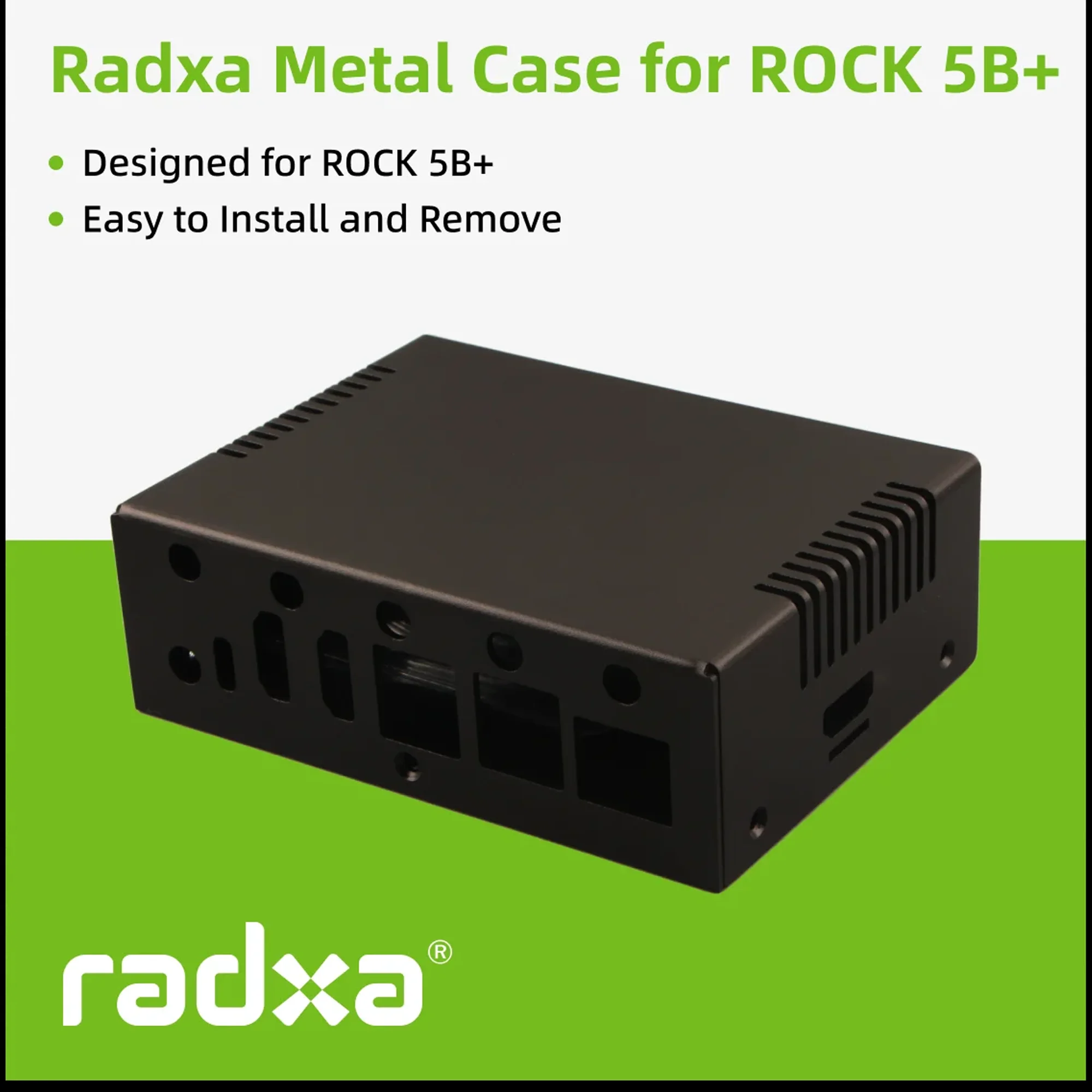 Radxa Metal Case For ROCK 5B+ (Plus) Raspberry Pi Case Orange Pi Case