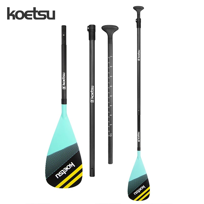 

KOETSU Carbon Fiber Paddle Inflatable Surf Paddle Board Portable Big Blade SUP Paddle Board Handle Paddle Adjustable Size 655g