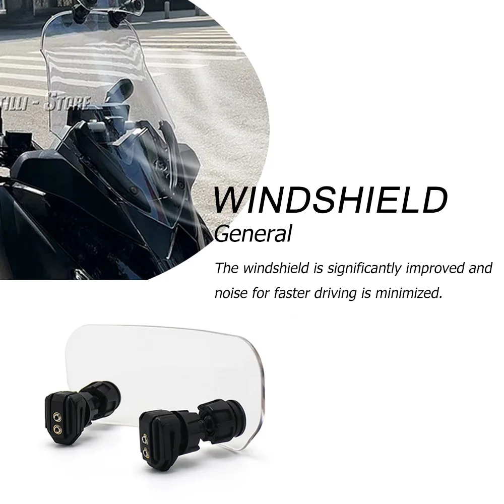 

Motorcycle Adjustable Wind Screen Windshield Spoiler Air Deflecto New For BMW R1200GS R1200GS For KAWASAKI For YAMAHA For KYMCO