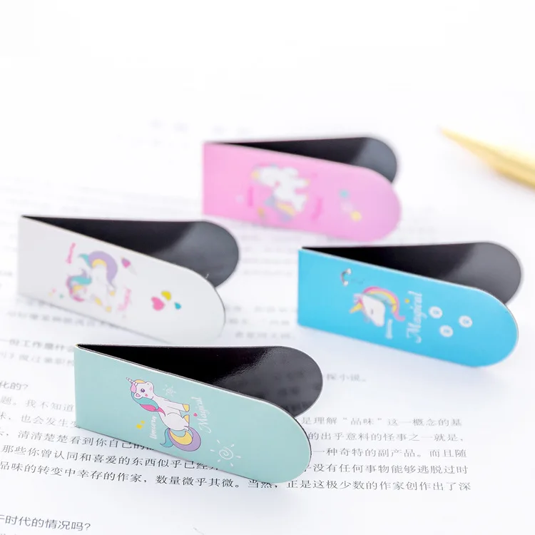 Unicorn Magnetic Bookmark for Pages Books Readers Creative Student Supplies Stationery