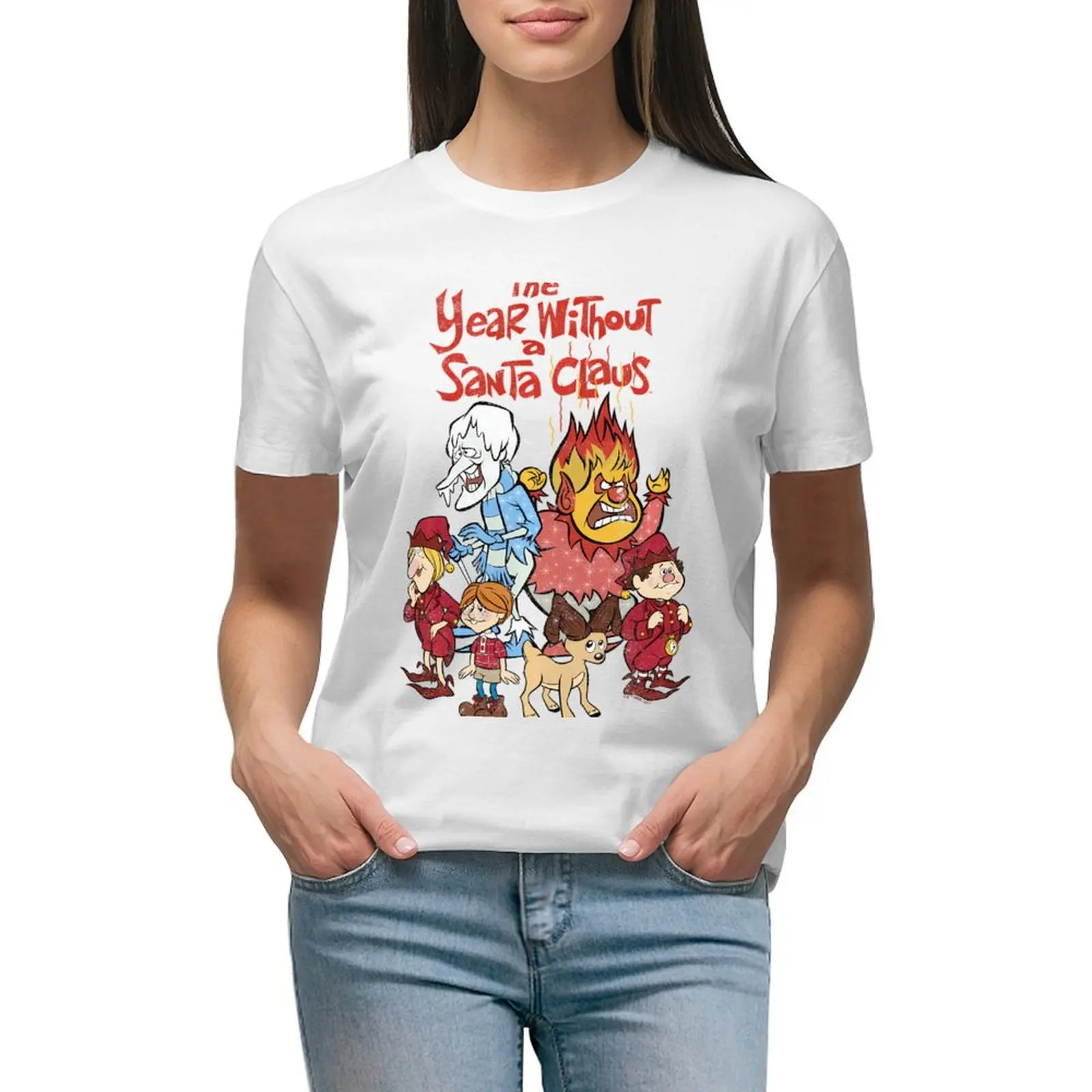 

The Year Without A Vintage Movie T-shirt tees plus size tops t shirt for Women