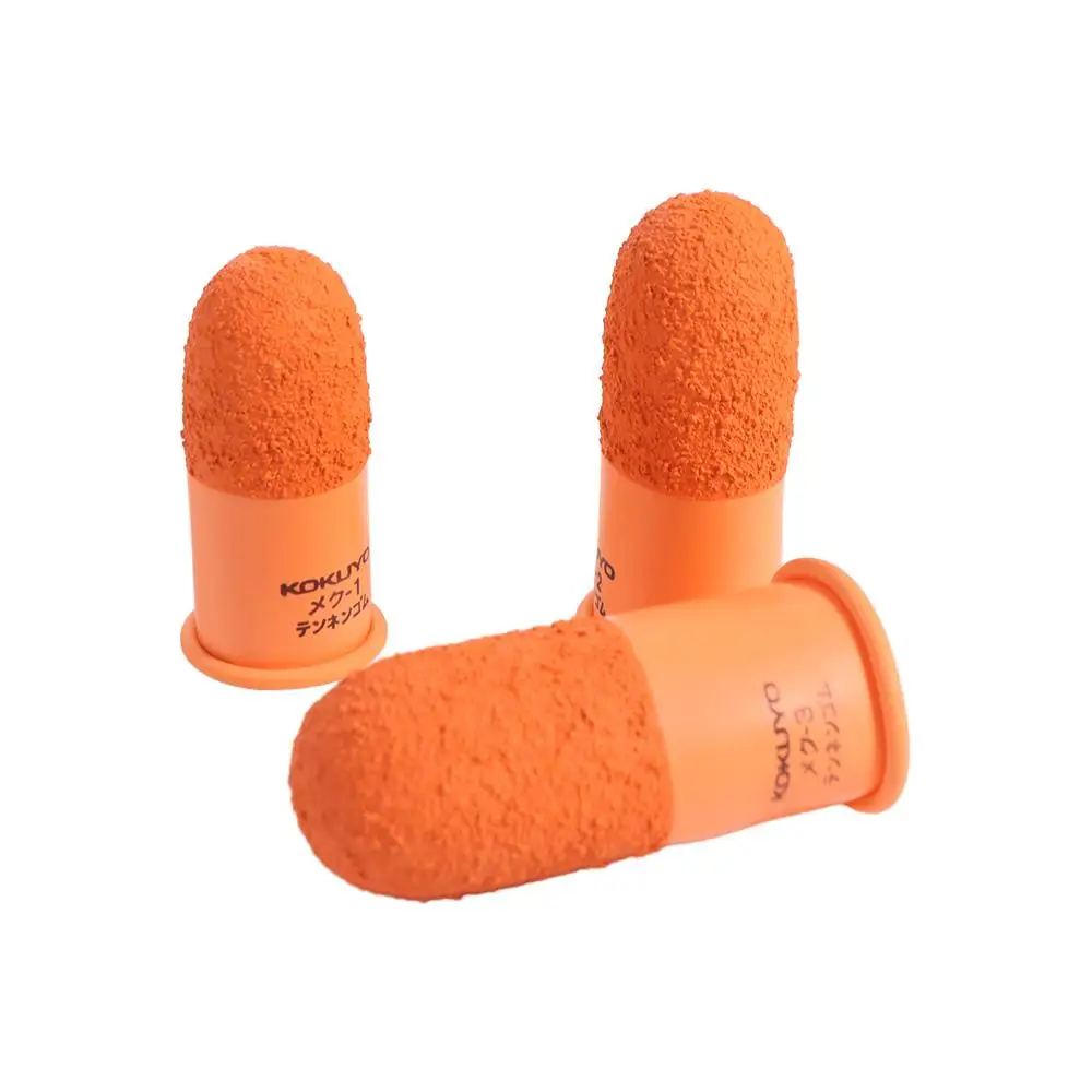 Multi-purpose Non-slip Finger Cover Natural Rubber Anti-static Fingertips Protector Gloves Reusable Counting Orange Finger Cots protective gloves antistatic gloves silicone finger protector