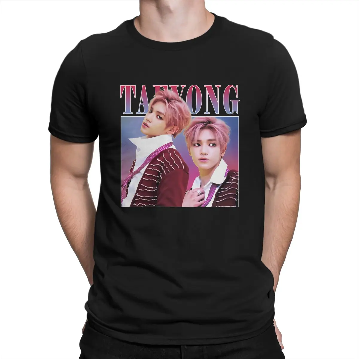 Мужские футболки Lee Taeyong, Женская хлопковая одежда, сумасшедшая футболка с коротким рукавом и принтом