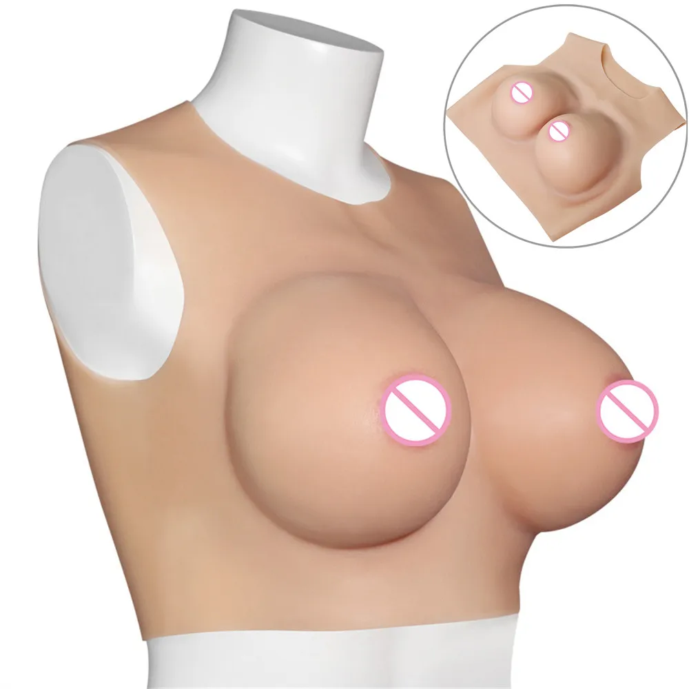 Artificial Chest Antistress Fake Breast Shemale Transgender Sissy Cosplay Crossdresser Silicone Tits Imitation False Boobs Toy