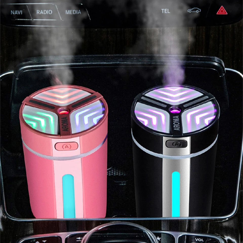 

Portable Wireless Car Air Humidifier 800mAh USB Rehchargeble Aromatherapy Diffuser 300ML Ultrasonic Cool Mist Aroma Diffuser