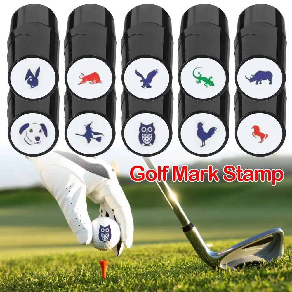 

Durable Quick-dry Golfer Gift Plastic Golf Ball Stamper Mark Seal Golf Stamp Marker Golf Accessories