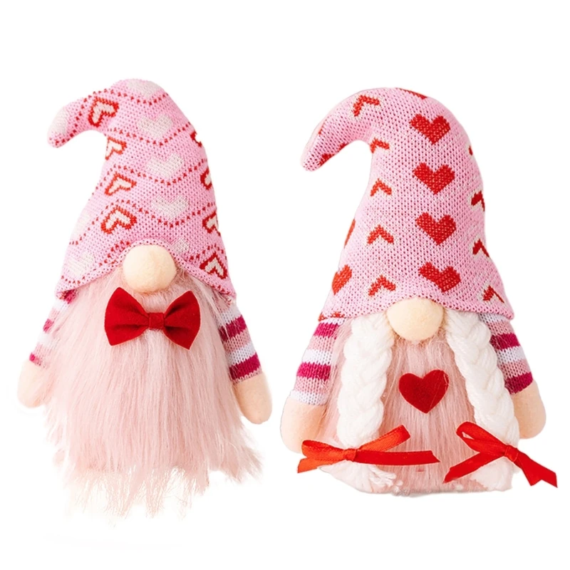 

Прекрасная мягкая кукла-фигурка гномов ко Дню святого Валентина для украшения подарка