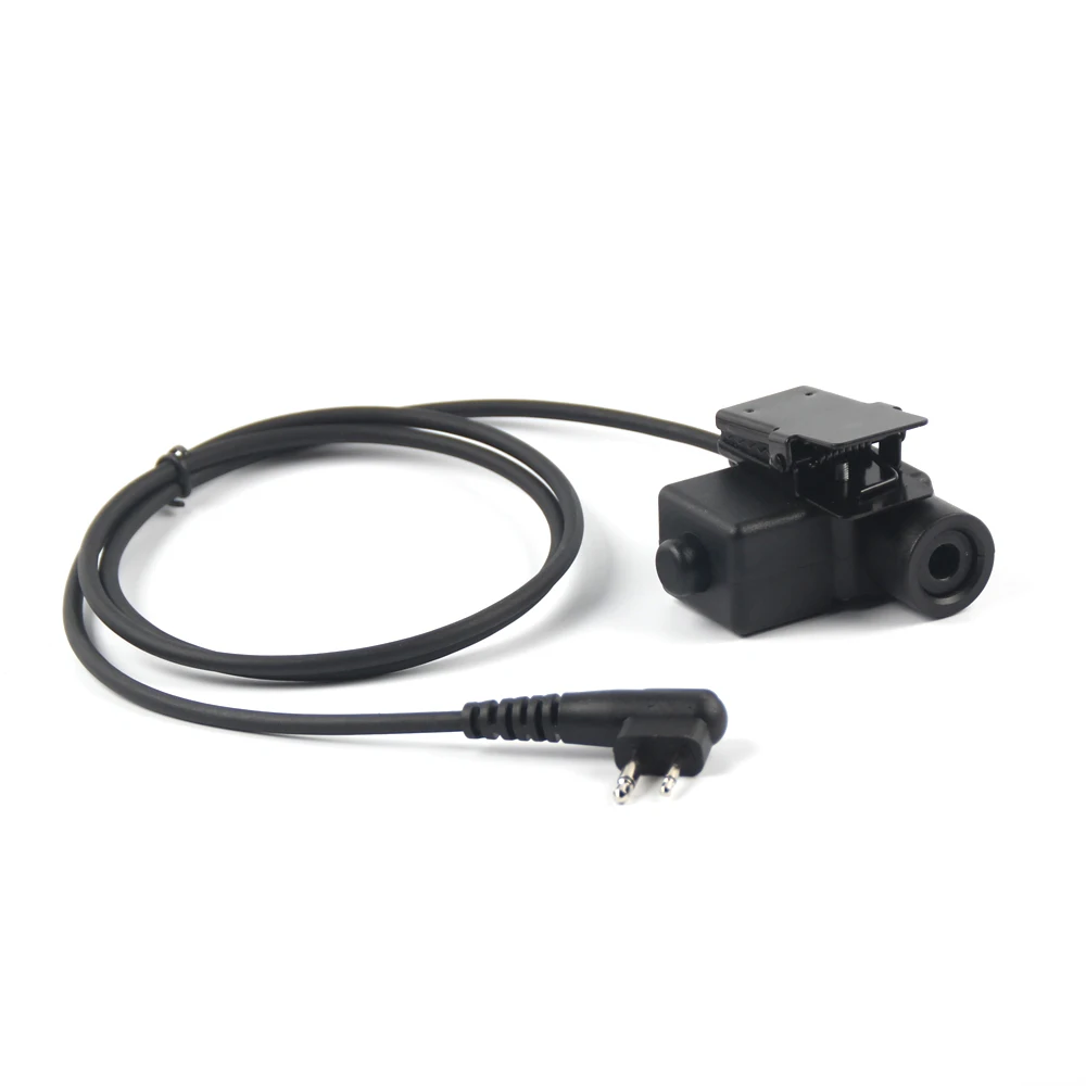 HD03 Tactical Bowman Elite II Headset Microphone with U94 PTT Adapter for Motorola GP-88 GP-2000 YEASU walkie talkie Radio