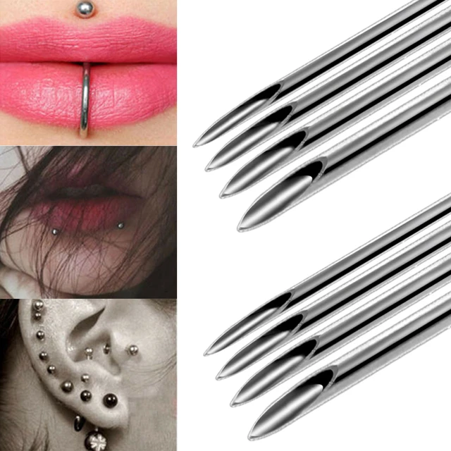piercing needle for body, ears, nose, lips, nipples, body piercing