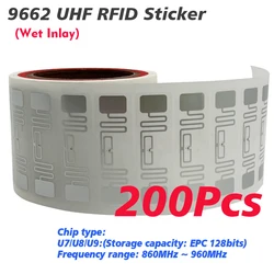 Ultra Long - Range Adhesive UHF RFID Stickers for Sports Timing and Vehicle Tracking (50/100 Pack) (200pcs)