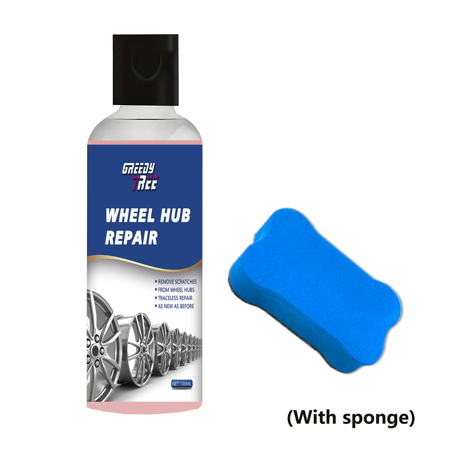 Wheel Repair Kit Universal Wheel Hub Repair Kit Alloy Rim Scratch Removal Oxidation Paste Rust Anti-Rust Hub Maintenance