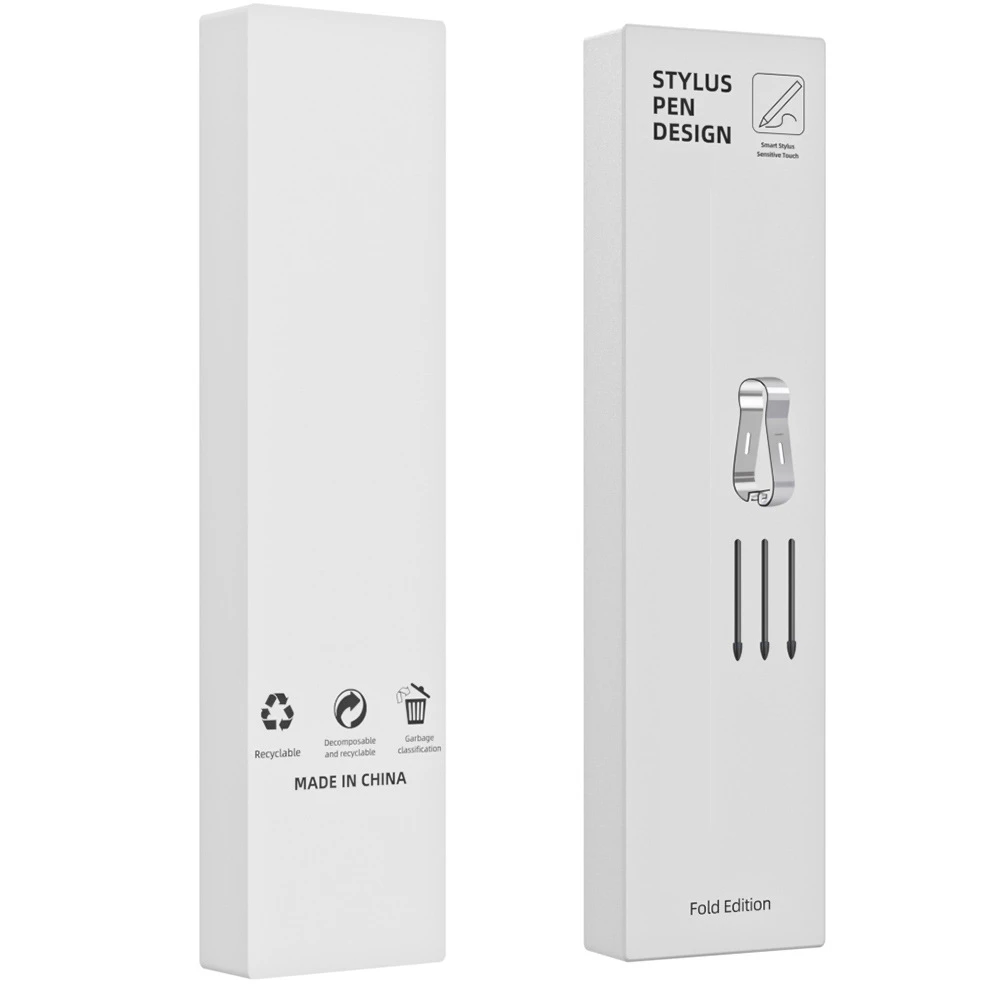 For Samsung Z Fold 5 Stylus S-Pen For Fold 4 / Fold 3 White Touch Pen with 3pcs Tips No Bluetooth-Compatible