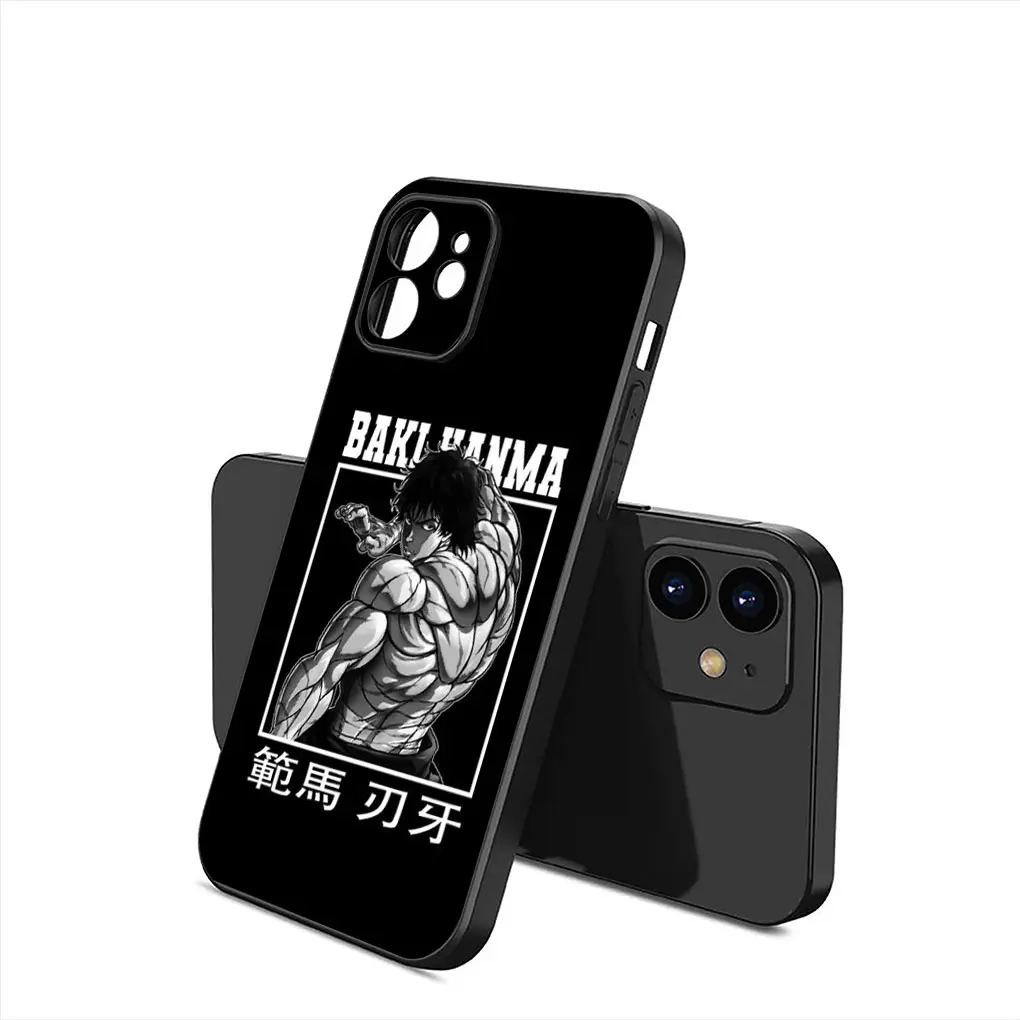 thumbnail image 1 of Funda de teléfono de dibujos animados Hanma Baki para Apple iPhone 15 14 Plus 13 12 Mini Pro Max XR + 13Pro 14 + 15 + funda de TPU suave, 1 of 5