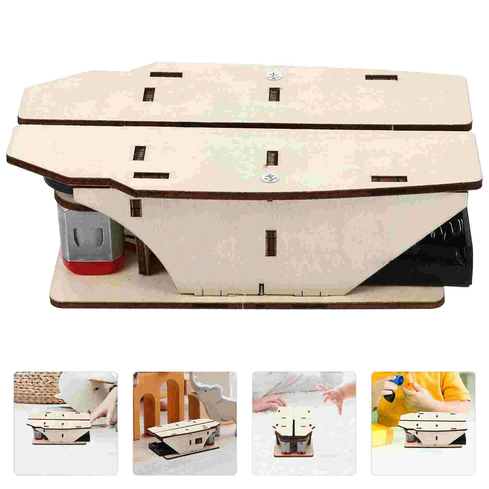 

Handmade Toy Paper Airplane Launcher 3d Wooden DIY Assembled Models Child Children’s Toys