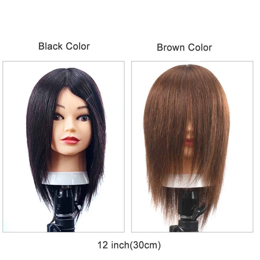 Female Mannequin Head With 100% Remy Human Hair Black For Hairdressing  Apprentice Practice Training Doll Head For Hair Styling - AliExpress