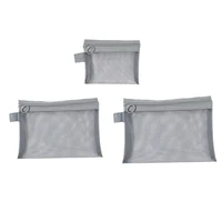 1Pc Portable Outdoor Travel Makeup Bag Transparent Mesh Storage Washing Bag Home Organization Tote Bag 1