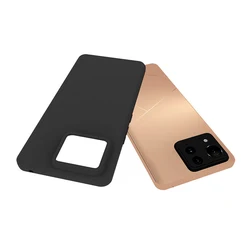Premium Black Soft Silicone Protective Case - Durable TPU Cover for 6.78 Inch Smartphones (Black)