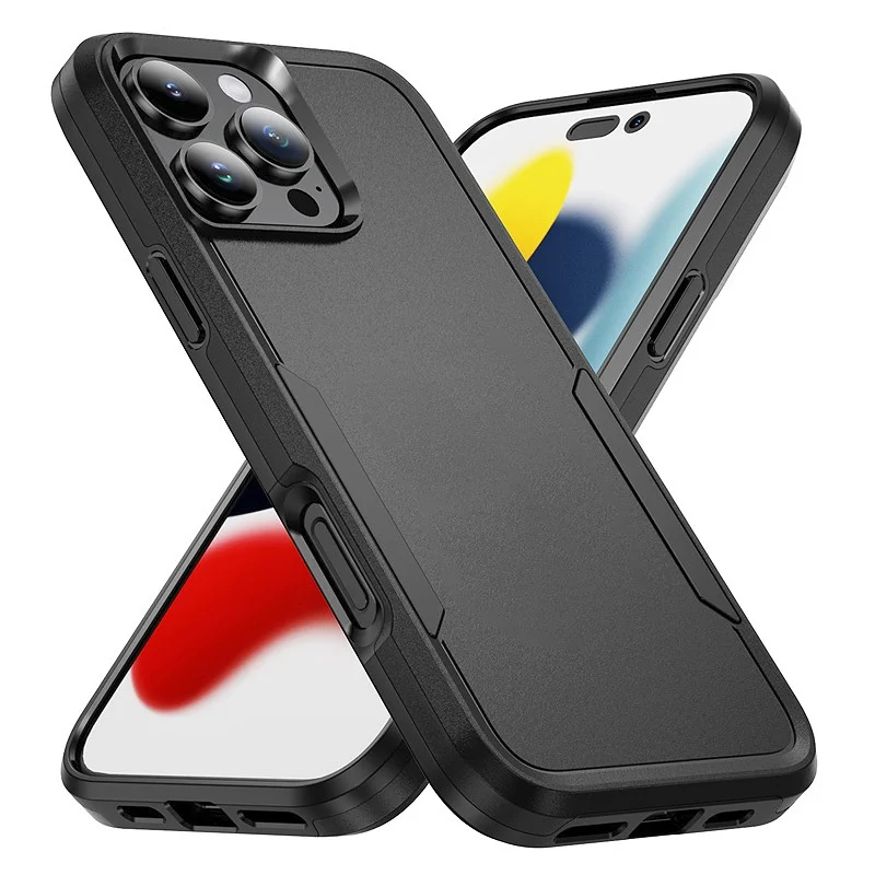 Durable Armor Shockproof Protective Phone Case – Heavy Duty Hard PC + TPU Back Cover