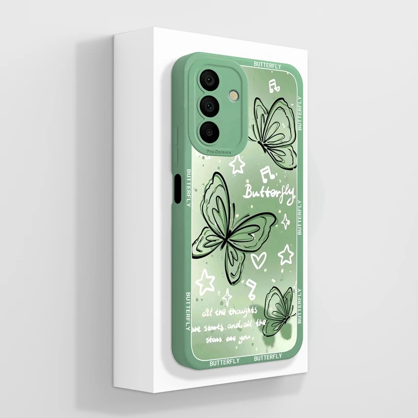 Beautiful Prairie Lamb Pattern Soft Liquid Silicone Phone Case