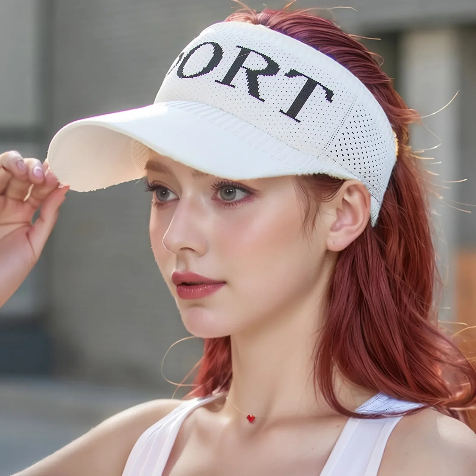 Summer  Empty Top Sport Cap Brim UV Protection Knitted hat Breathable Sun Outdoor Hat Korean Fashion Sunshade