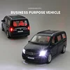 1:32 Benzs V260 MPV Alloy Car Model Diecast Metal Toy Vehicle Car Model Sound and Light Collection Childrens Toy Gift F178 4