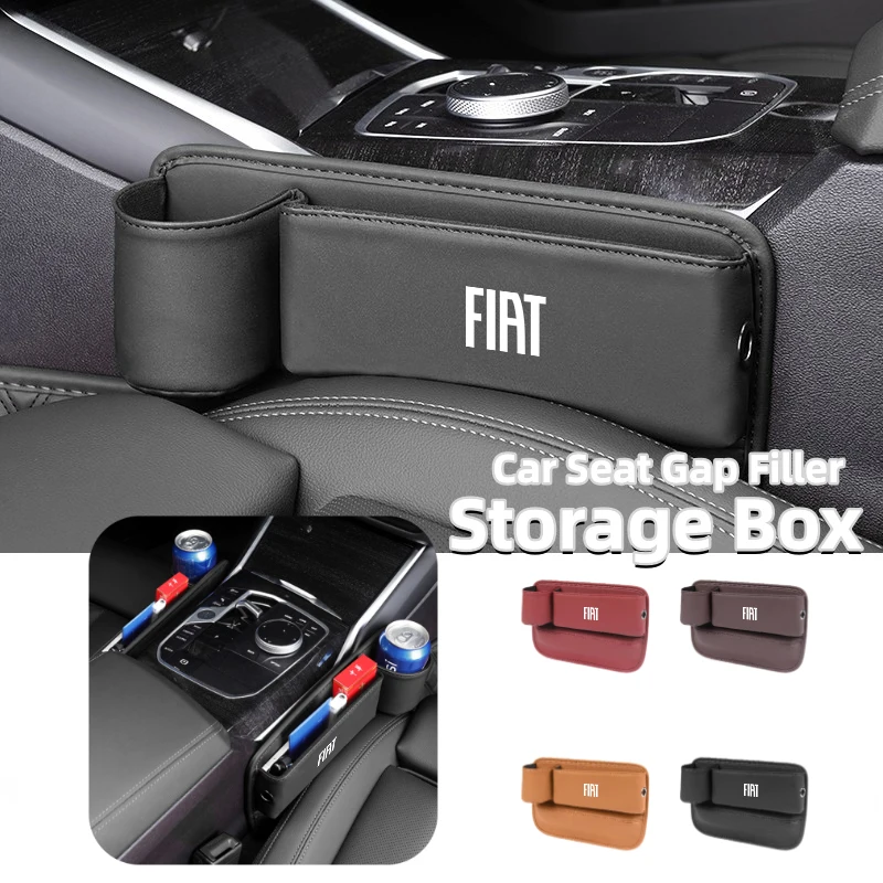 Seggiolino Auto Gap Storage Box Portabicchieri Per Acqua Organizer Laterale Per Fiat 500 Grande Punto Uno Tipo Stilo Palio Astra Bravo