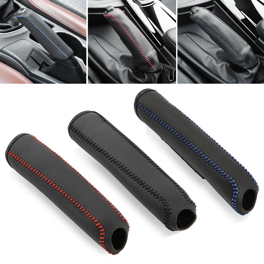 Hand Brake Cover Universal Auto Leather Gears Handbrake Cover For LADA Vesta Granta 1300 Niva Samara Signet Priora Kalina X-Ray Safarl