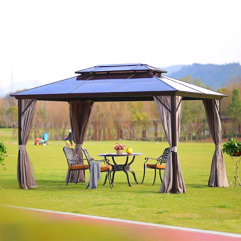 

Pavilion tent tea four corners antiseptic wood grape frame antiseptic wood outdoor courtyard