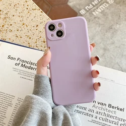 Durable Square Liquid Silicone Phone Case - TPU Protective Cover for Redmi 10 2022 (Purple)