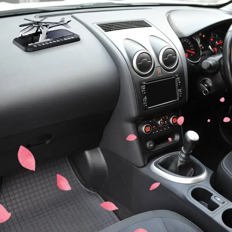 

Автомобильный освежитель воздуха на солнечной батарее, вращающийся аромадиффузор с парковочной табличкой с номером телефона, аксессуары для автомобильного интерьера, диффузор EssentialOils