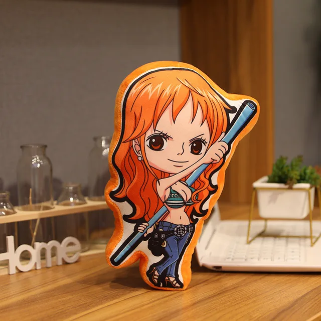 Cojín de peluche de One Piece anime: Luffy, Zoro y Nami | Emoape