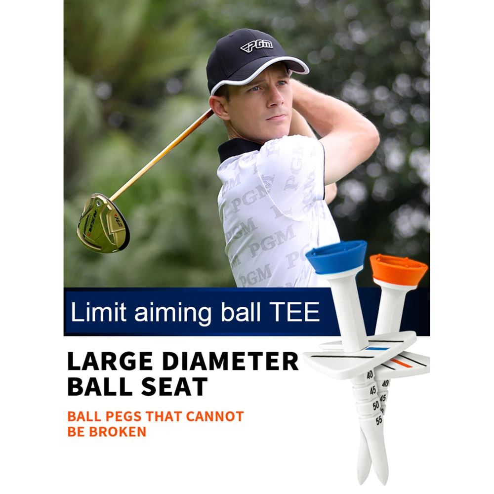 Description Picture 2 of itemPGM 4Pcs/pack Golfs Plastic Tees Golf Base Support Tees Driver Training Accessory Golfs Holder Adjustable Height in 33-55mm