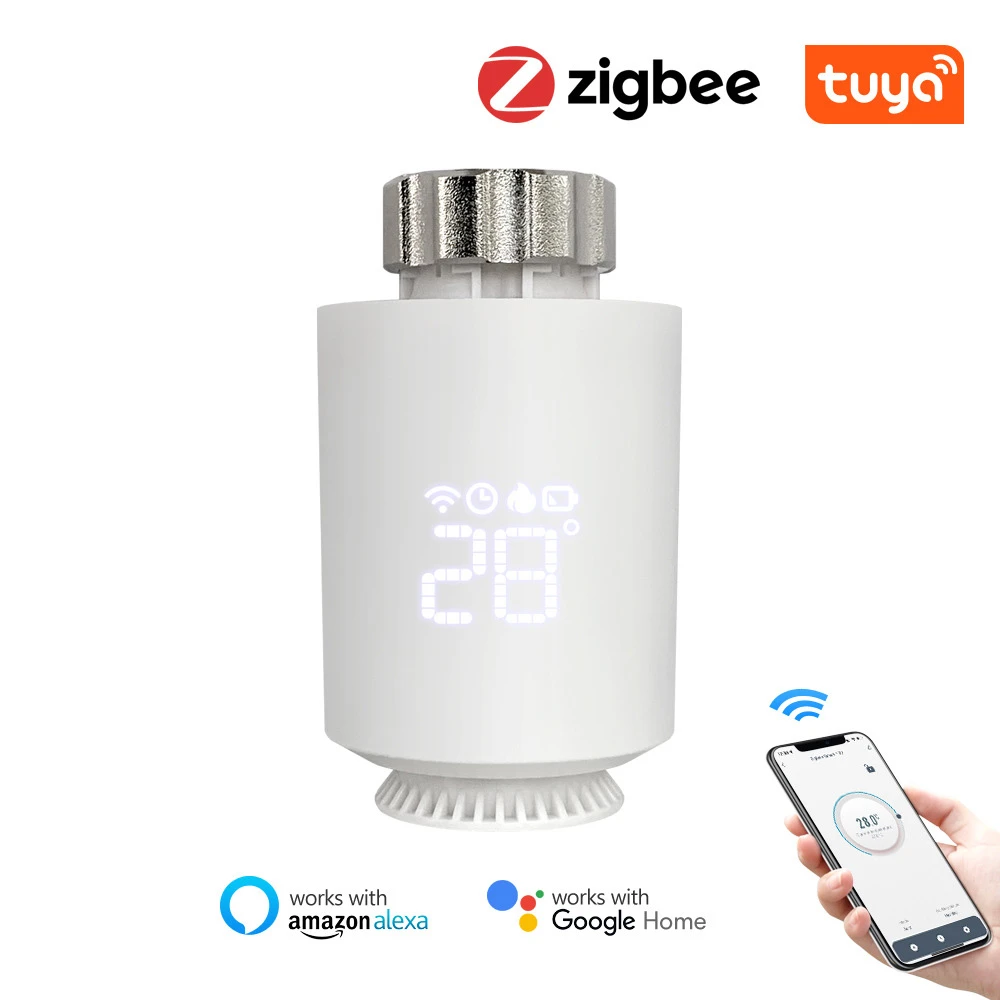 Głowica termostatyczna Tuya ZigBee za $23.38 / ~105zł