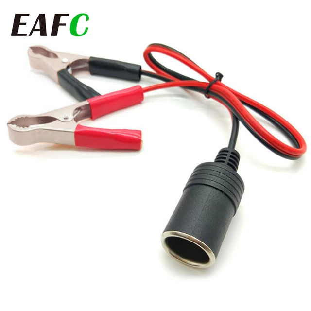 12V Auto Batterie Terminal Clamp Clip Zigarette Leichter Steckdose Adapter  Camping Batterie Pumpe Power Adapter Splitter Auto-styl - AliExpress