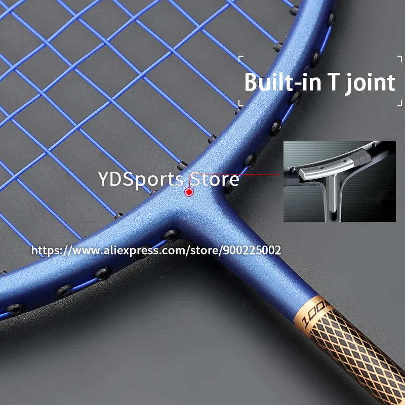 Ultra Light 4U 8U Carbon Fiber Badminton Rackets With String Bags 22-30LBS G5 Professional Racquet Sports For Adult